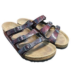 Birkenstock Sparkle Purple Sandals Womens size 7